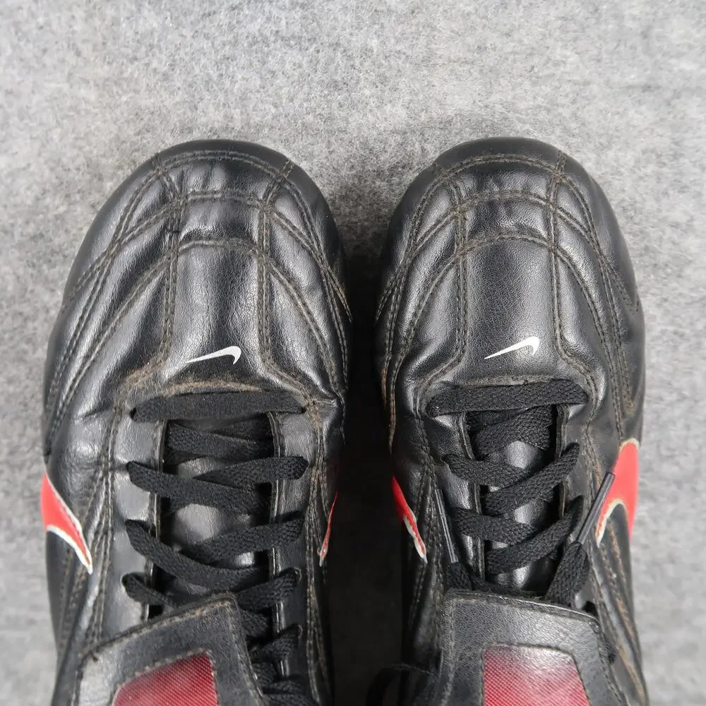 Nike Shoes Mens 7.5 Soccer Football Cleats Premier II FG Leather Black Red Logo